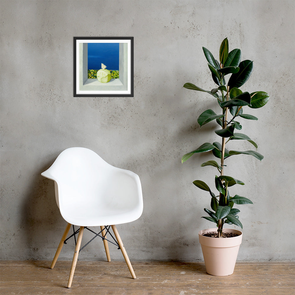 Spawn — Framed print — 16 × 16 in — Black frame — shown on wall