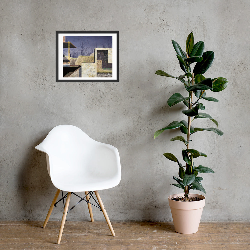 An Alternative Route — Framed print — 20 × 16 in — Black frame — shown on wall