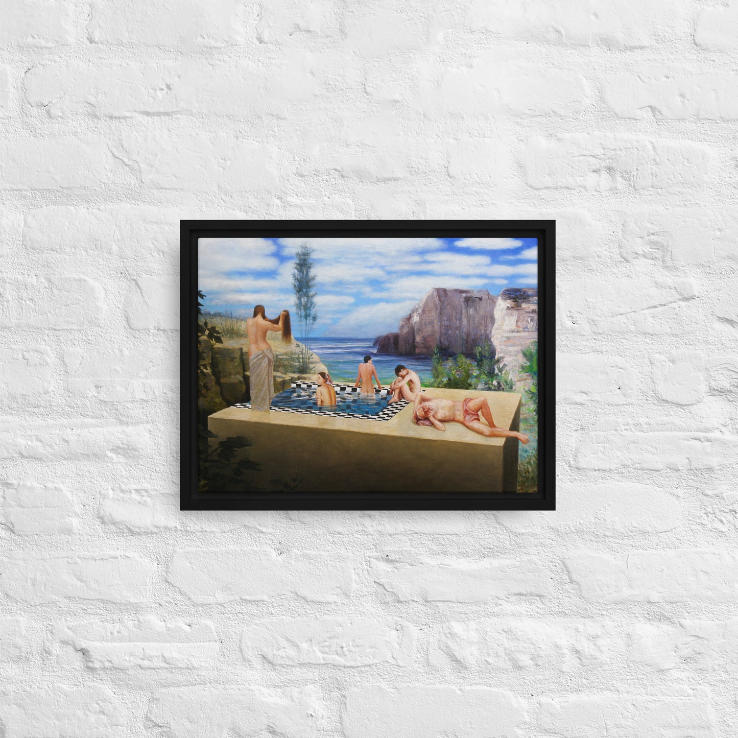 The Pool - Framed canvas