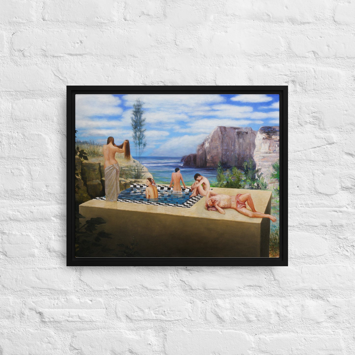 The Pool - Framed canvas