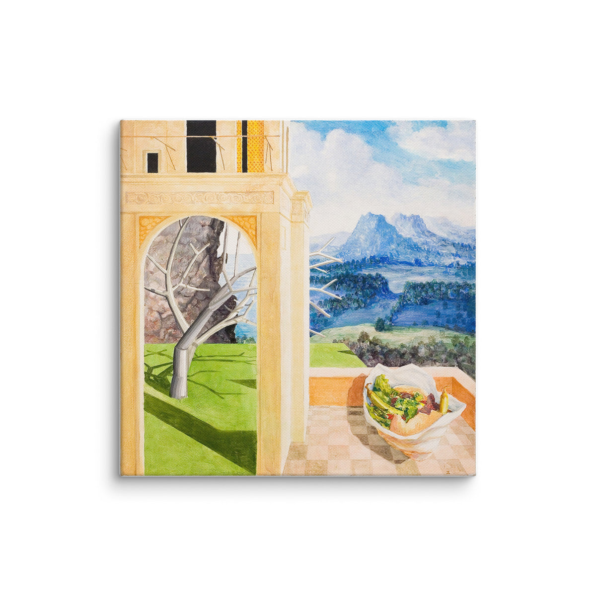 The Patio — Canvas — 8 × 8 in — front