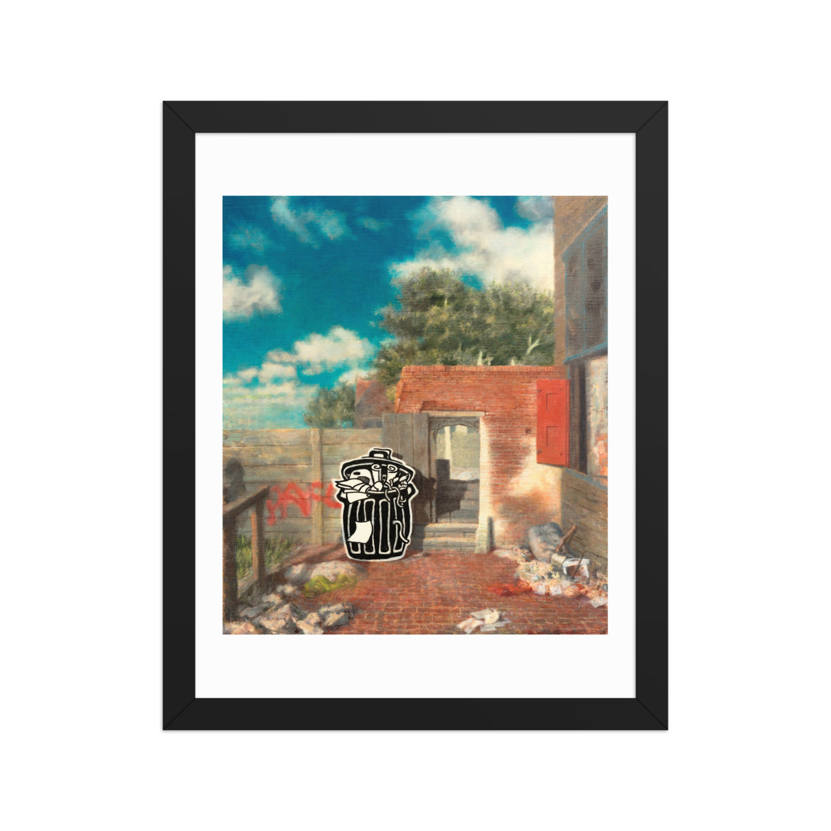 Early Morning, Delft II — Framed print — 11 × 14 in — Black frame — front