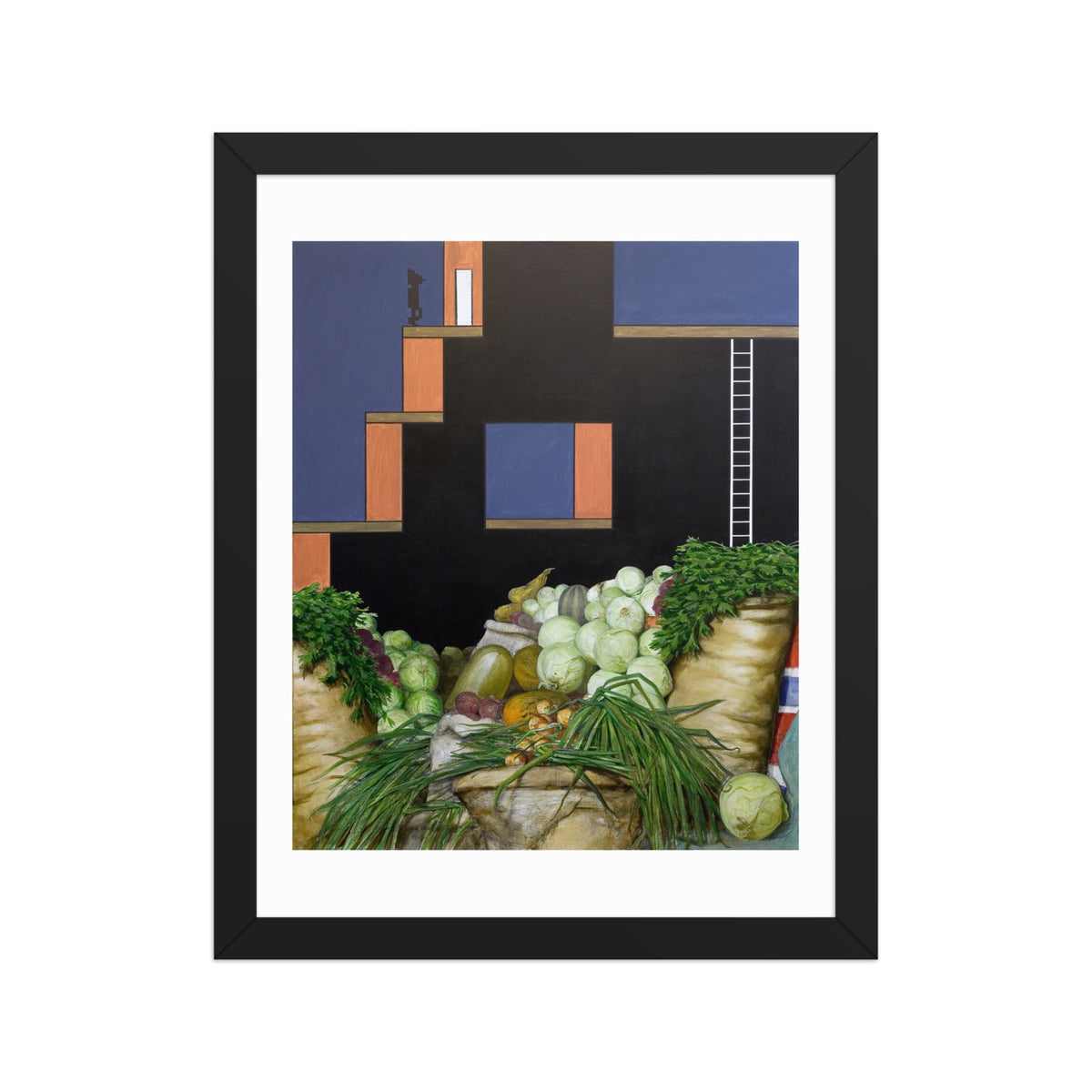 In Which Refreshments Are Plentiful — Framed print — 11 × 14 in — Black frame — front