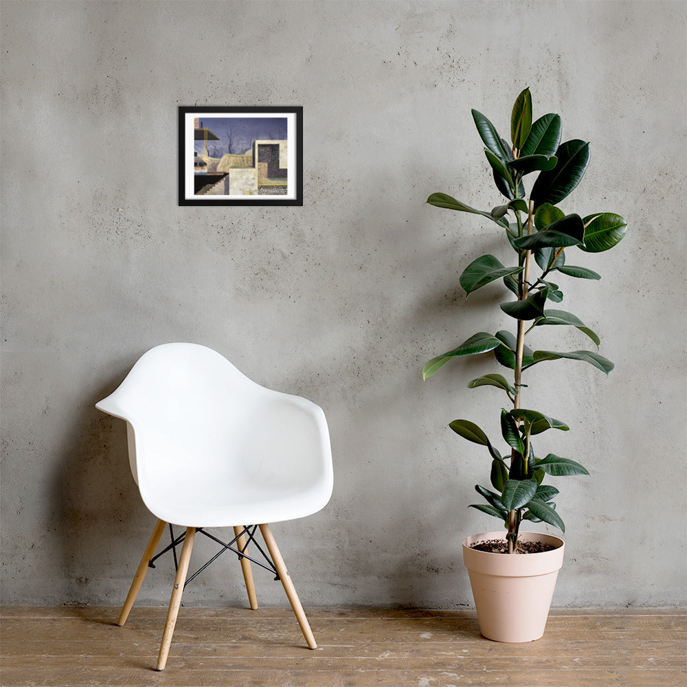 An Alternative Route — Framed print — 14 × 11 in — Black frame — shown on wall