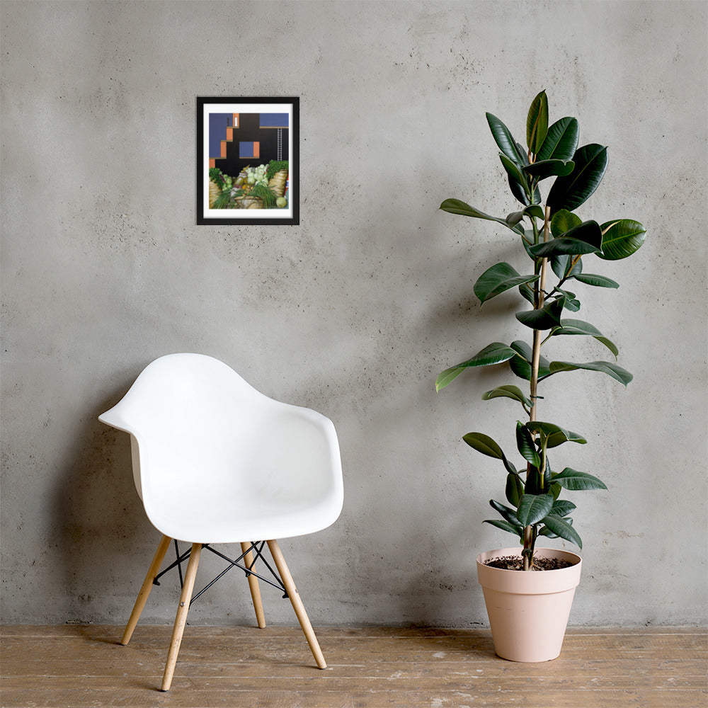 In Which Refreshments Are Plentiful — Framed print — 11 × 14 in — Black frame — shown on wall