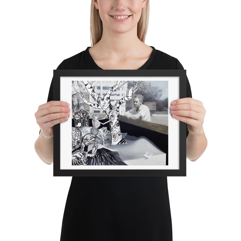 Intelligent Design — Framed print — 11″×14″ — Black frame — Person