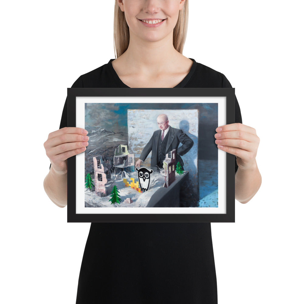 Winter Ruins — Framed print — 11″×14″ — Black frame — Person