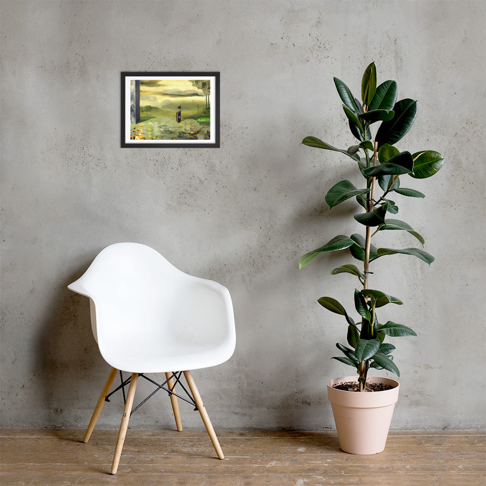 Elegy — Framed print — 16 × 12 in — Black frame — shown on wall