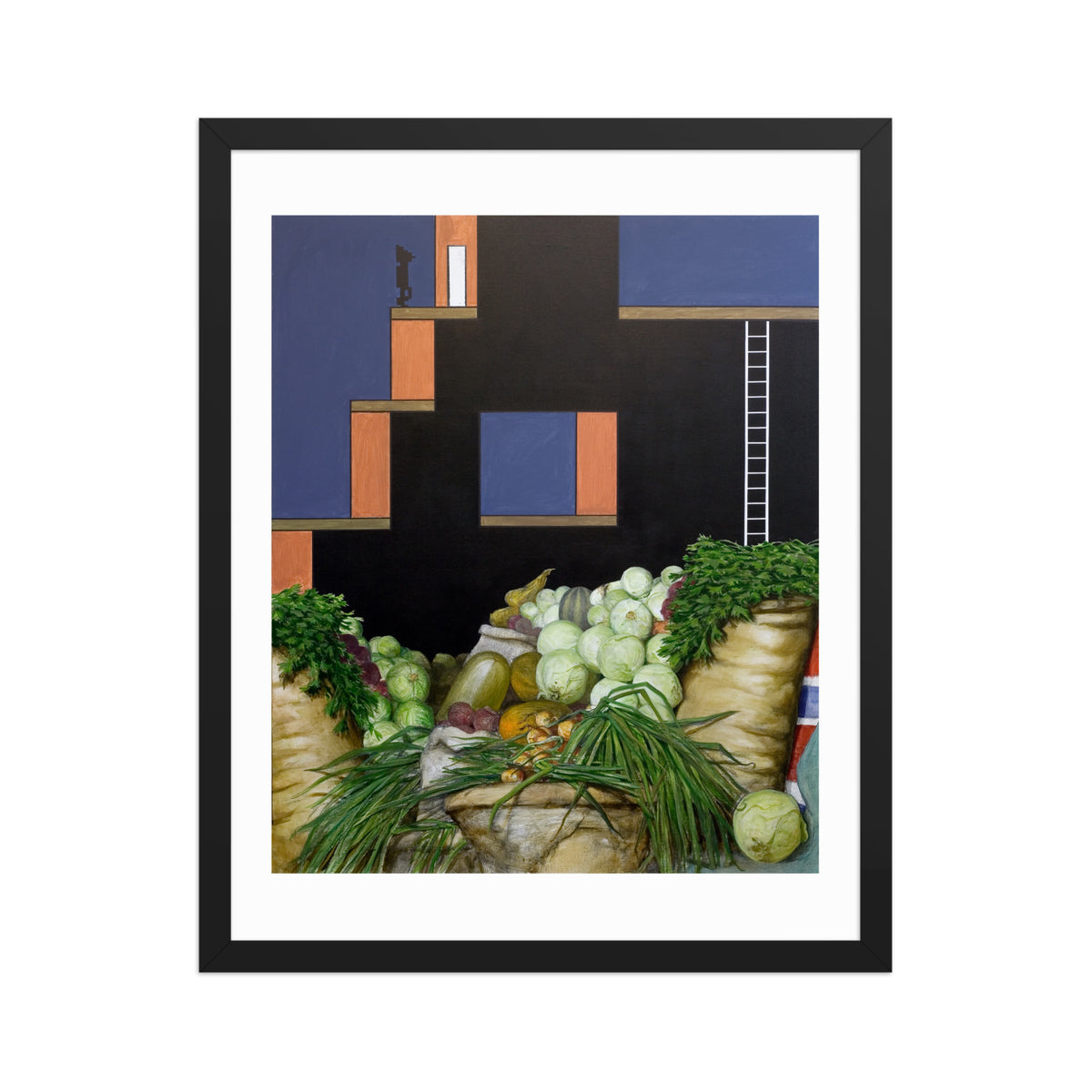 In Which Refreshments Are Plentiful — Framed print — 16 × 20 in — Black frame — front