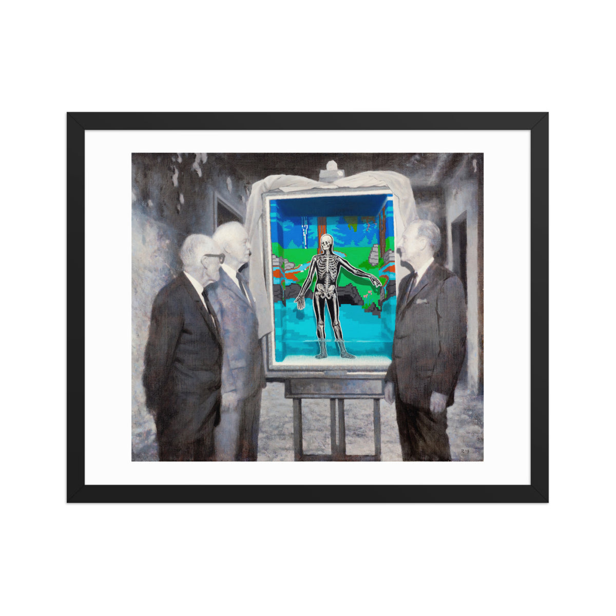 The Reveal — Framed print — 20 × 16 in — Black frame — front