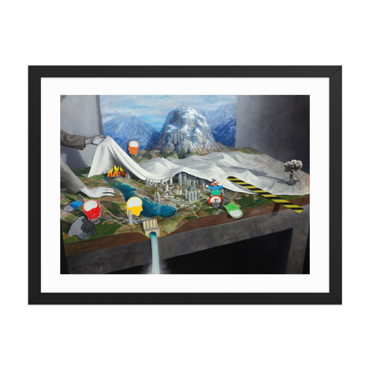 Pwned Landscape — Framed print — 18x24 in — Black frame — Front
