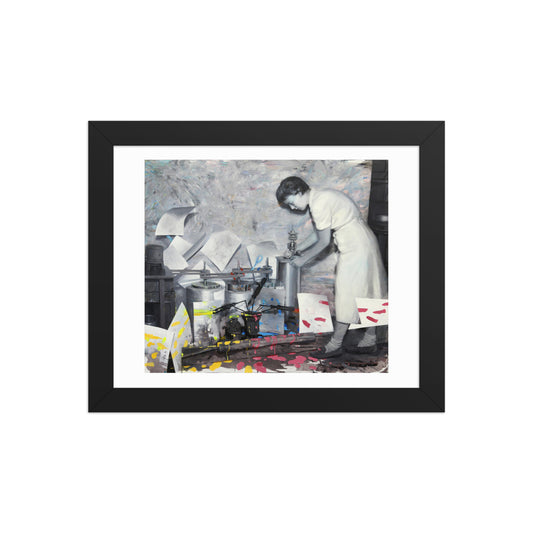 Broken Painting Machine — Framed print — 10 × 8 in — Black frame — front
