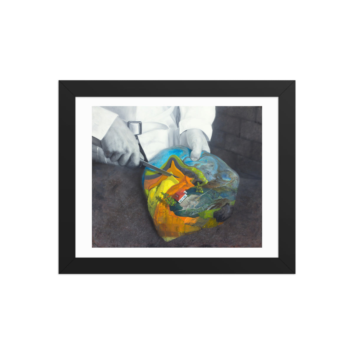 Carving — Framed print — 10 × 8 in — Black frame — front