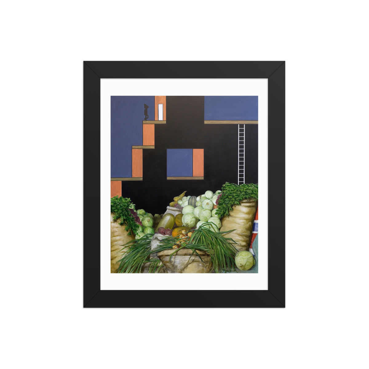 In Which Refreshments Are Plentiful — Framed print — 8 × 10 in — Black frame — front