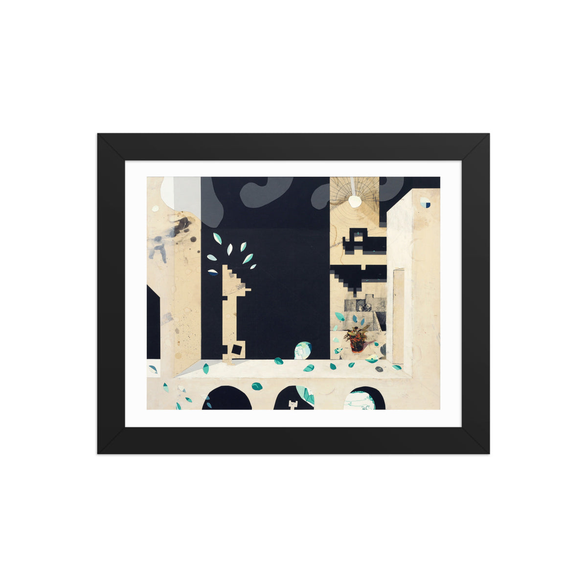 Into The Maze — Framed print — 10 × 8 in — Black frame — front