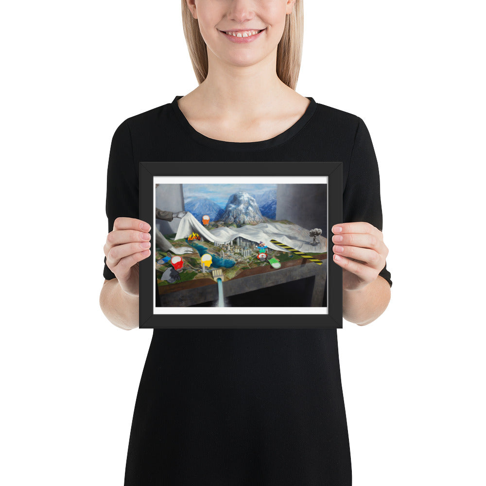 Pwned Landscape — Framed print — 8″×10″ — Black frame — Person