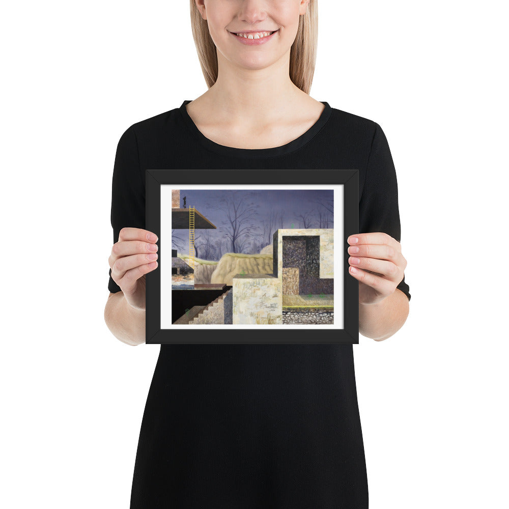 An Alternative Route — Framed print — 10 × 8 in — Black frame — held for scale