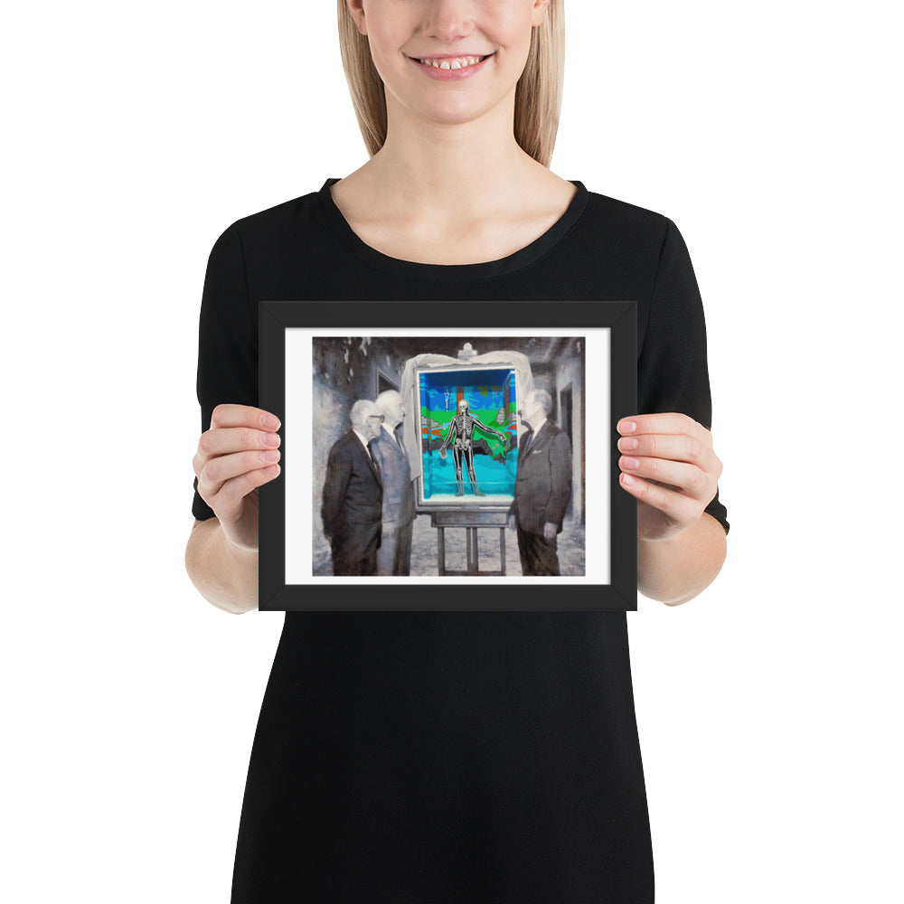 The Reveal — Framed print — 10 × 8 in — Black frame — held for scale