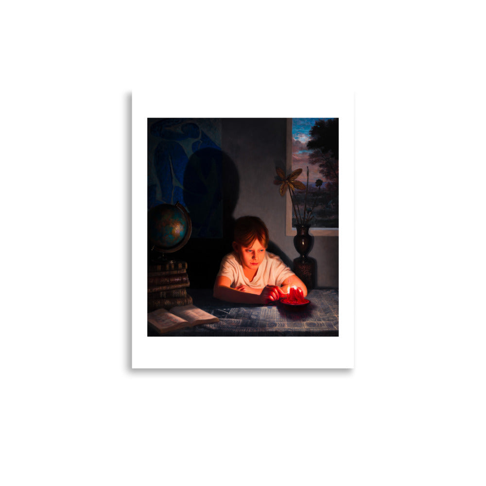 Playing with Candle — Poster — 11 × 14 in — front