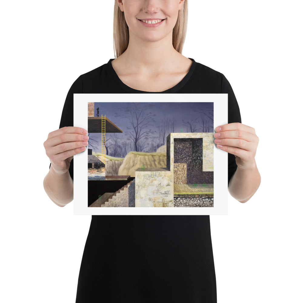 An Alternative Route — Poster — 14 × 11 in — held for scale