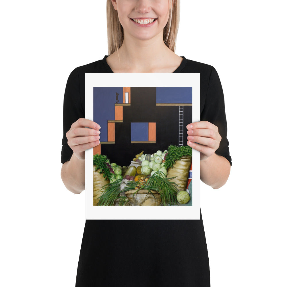 In Which Refreshments Are Plentiful — Poster — 11 × 14 in — held for scale