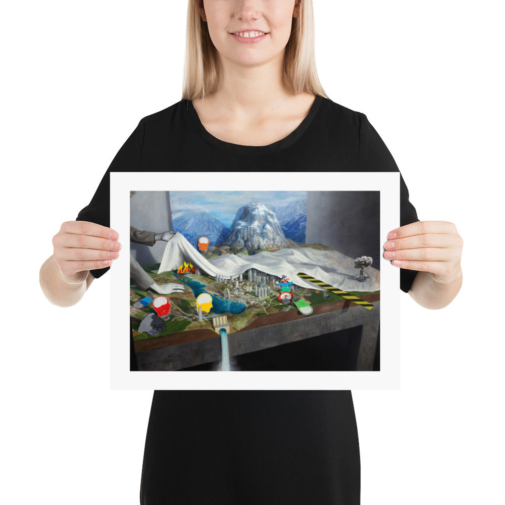 Pwned Landscape — Poster — 12″×16″ — Poster — Person