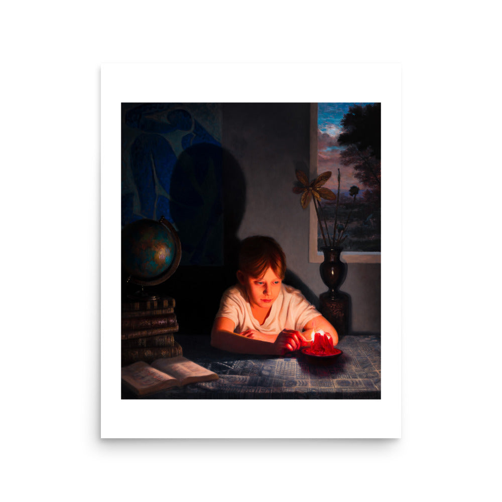 Playing with Candle — Poster — 16 × 20 in — front