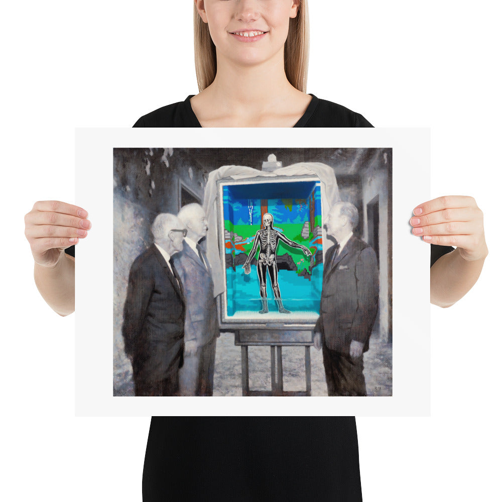 The Reveal — Poster — 20 × 16 in — held for scale