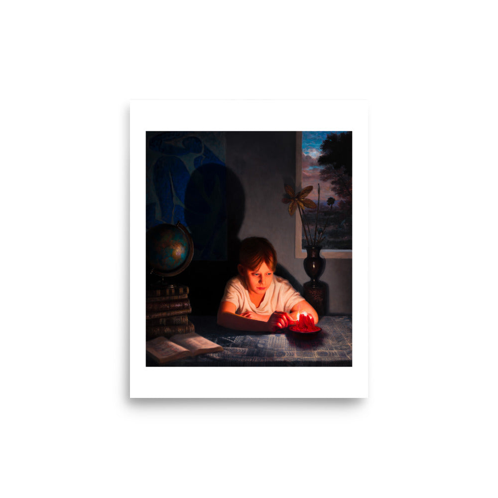Playing with Candle — Poster — 8 × 10 in — front