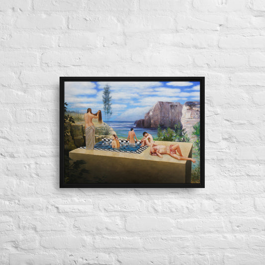 The Pool - Framed canvas